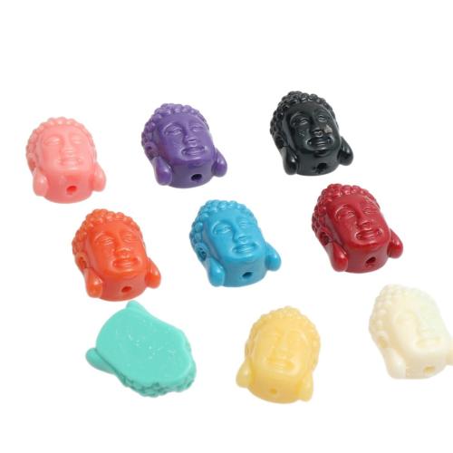 DIY Buddha Beads, Resin 15mm 