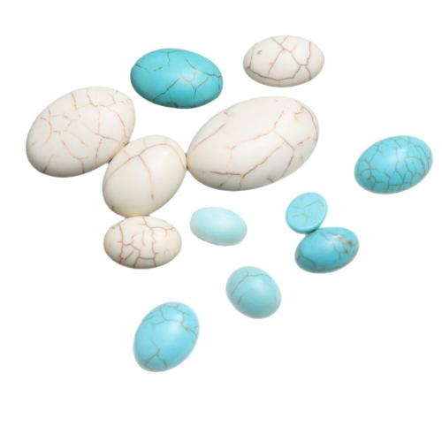 Synthetic Turquoise Cabochon, Oval, DIY 