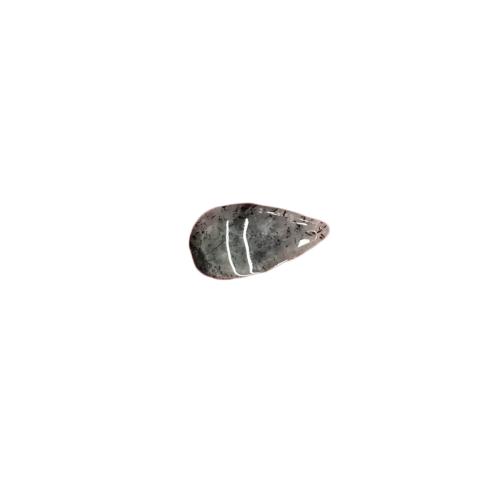 Quartz Connector, Black Rutilated Quartz, Teardrop, DIY, size 30-40*18-25*5-8mm 