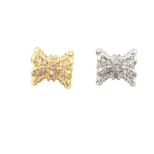 Brass Spacer Beads, plated, DIY & micro pave cubic zirconia Approx 2.3mm 