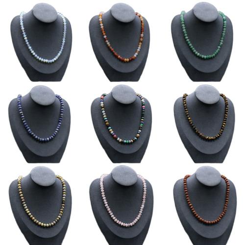 Gemstone Necklace, Abacus, handmade & Unisex Approx 48-50 cm 