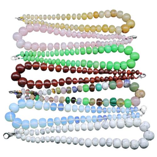 Gemstone Necklace, Abacus & Unisex Approx 48 cm 