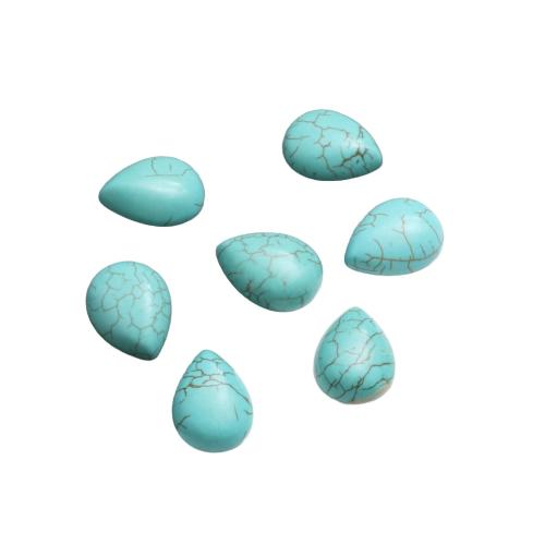 Natural Turquoise Cabochon, Teardrop, DIY green 