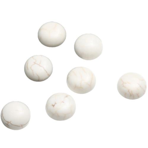 Gemstone Cabochons, Howlite, Dome, DIY white 