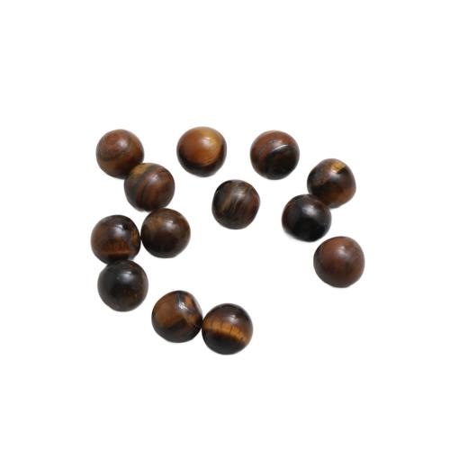 Perles d'Oeil de tigre, Rond, DIY & normes différentes pour le choix & aucun trou, Jaune, Vendu par PC
