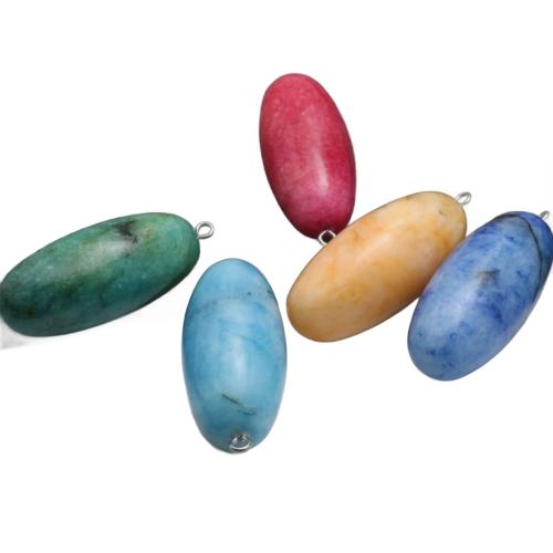 Pendentif bijoux de pierre gemme, ovale, poli, teints & DIY, plus de couleurs à choisir Vendu par PC