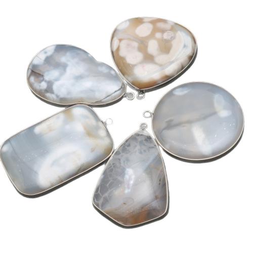 Gemstone Zinc Alloy Pendants, Cherry Stone, with Zinc Alloy, plated, DIY 