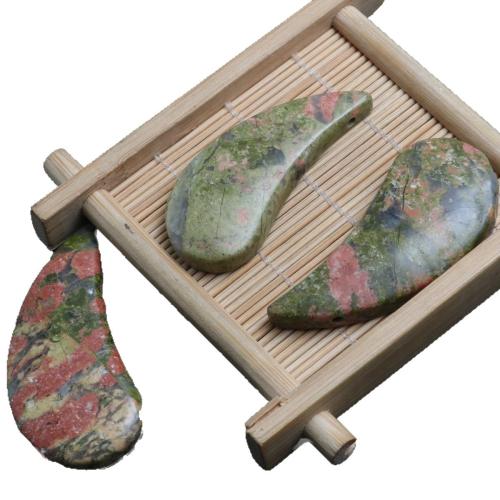 Unakite Pendants, Teardrop, polished, DIY, multi-colored 