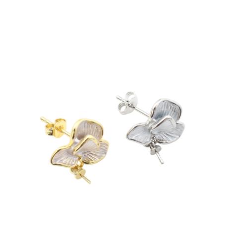 真鍮イヤリングボスト, 銅, メッキ, DIY, 無色 売り手 ペア[