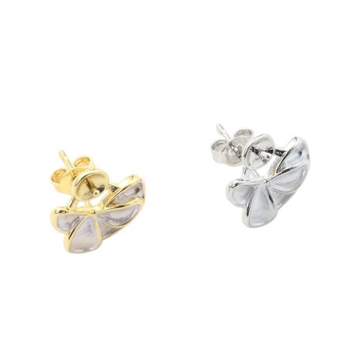 真鍮イヤリングボスト, 銅, 花形, メッキ, DIY & 女性用, 無色 売り手 ペア[