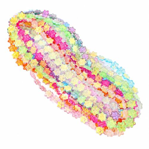 Wunder-Glasperlen, Glas, Blume, DIY, keine, 16mm, Länge:ca. 35 cm, verkauft von Strang[
