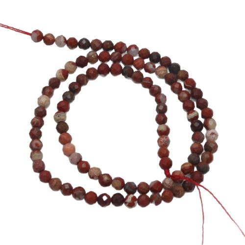 Red Jasper Bead, Round, DIY & faceted 