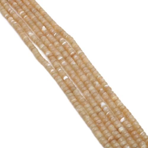 Seashell Beads, Trumpet Shell, Round, DIY, yellow 