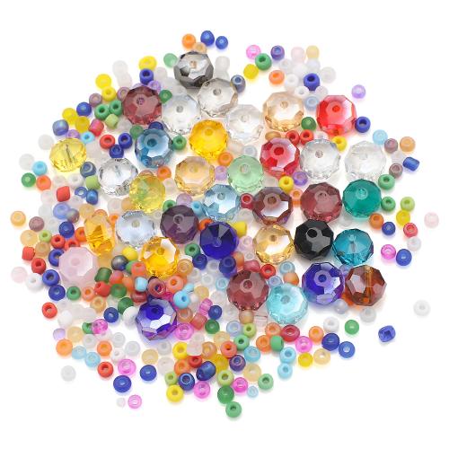 Gemischte Glasperlen, Glas, DIY & facettierte, keine, ca. 300PCs/Tasche, verkauft von Tasche