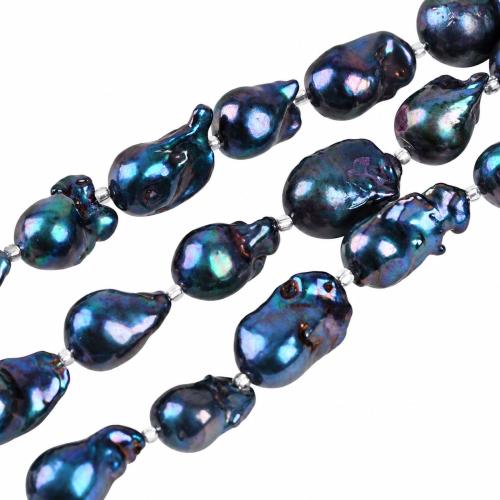 Tail bead, Freshwater Pearl, Nuggets, dyed & DIY, beads size 13-16mm Approx 18 cm 