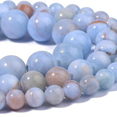 Single Gemstone Beads, Pale Brown Jade, Round, durable & DIY 