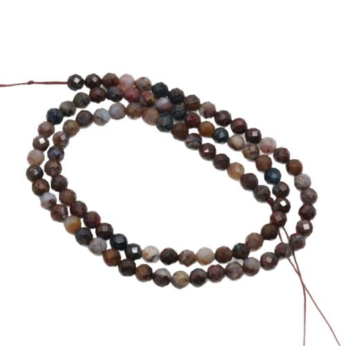 Single Gemstone Beads, Pietersite, Round, DIY & faceted 