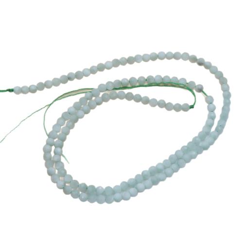 Single Gemstone Beads, Larimar, Round, DIY & faceted 