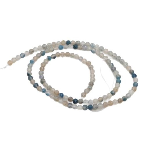 Single Gemstone Beads, Azurite, Round, DIY & faceted 