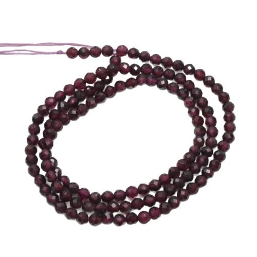 Natural Garnet Beads, Round, DIY & faceted 