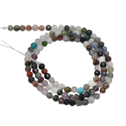Mixed Gemstone Beads, Round, DIY & faceted 