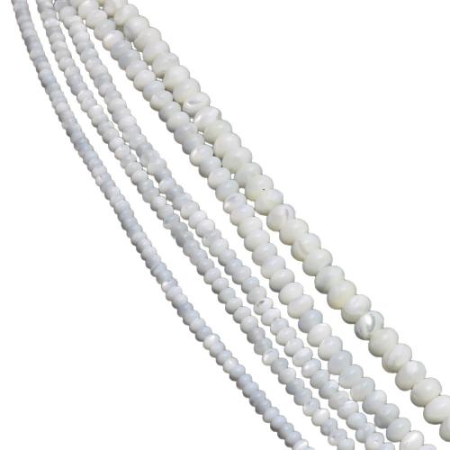 Natural Freshwater Shell Beads, Flat Round, polished, DIY 