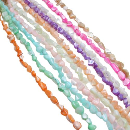 Dyed Shell Beads, Freshwater Shell, irregular, polished, DIY 