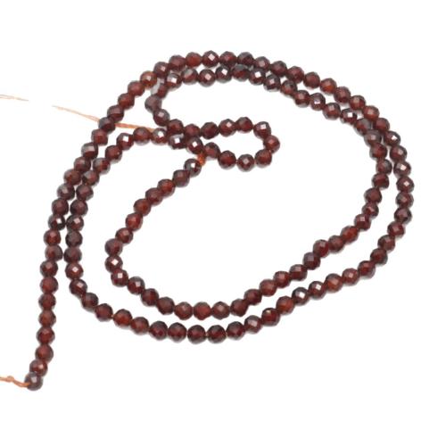Natural Garnet Beads, Round, DIY & faceted 
