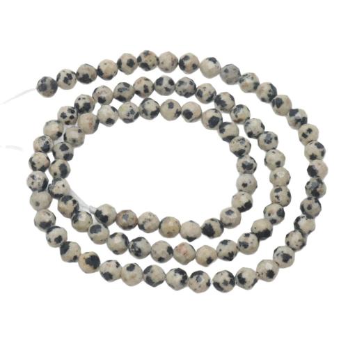 Dalmatian Jasper Beads, Round, DIY & faceted 