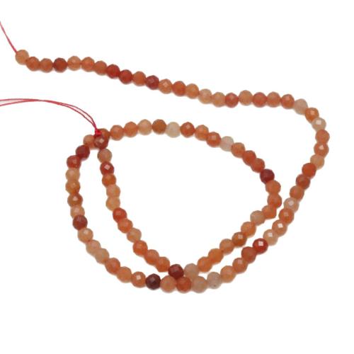 Red Aventurine Bead, Round, DIY & faceted 