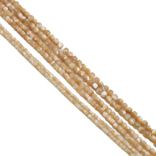 Natural Freshwater Shell Beads,  Square, polished, DIY & faceted 