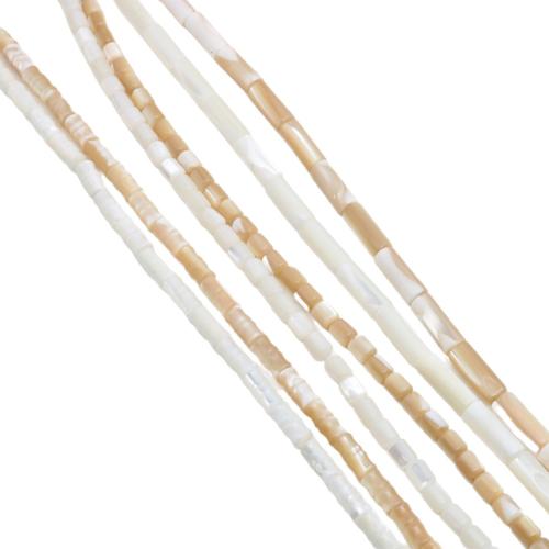 Natural Freshwater Shell Beads, polished, DIY  
