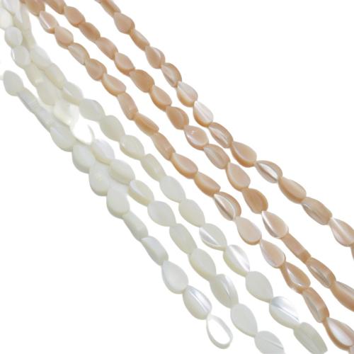 Natural Freshwater Shell Beads, Teardrop, polished, DIY 