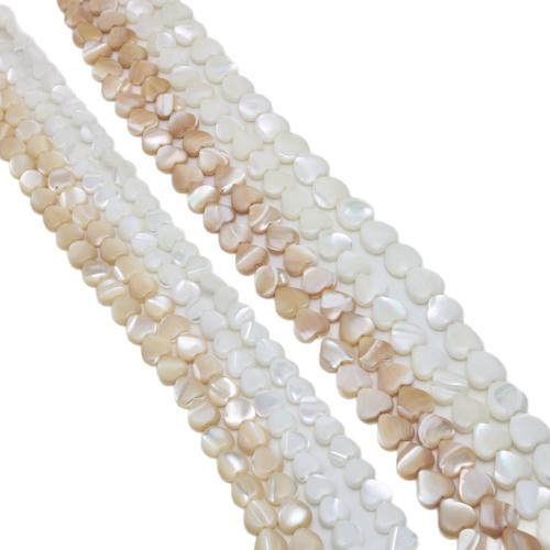 Natural Freshwater Shell Beads, Heart, polished, DIY 