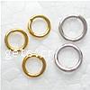 Machine Cut Iron Closed Jump Ring, Donut, plated Approx 