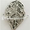 Zinc Alloy Leaf Pendants nickel, lead & cadmium free 