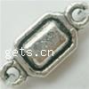 Zinc Alloy Charm Connector, Rectangle 