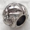 Zinc Alloy European Beads, Drum, plated, without troll Approx 4.5mm 