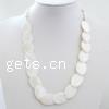 Collier de coquillages, coquille, Plat rond  pouce, Vendu par brin