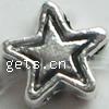 Zinc Alloy Star Beads, plated 