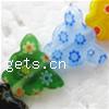 Millefiori Glasperlen, Glas Millefiori, Schmetterling, mit Blumenmuster, keine, 8x10x3mm, Länge:14 ZollInch, 40PCs/Strang, verkauft von Strang