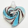 Lampwork Glass Pendant Heart 