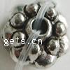 Zinc Alloy Bead Caps, Flower, plated nickel, lead & cadmium free, 8mm 