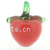 Lampwork Glass Pendant, Apple 