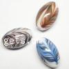 Handmade Lampwork Beads, Oval 