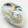 Handmade Lampwork Beads, Oval 