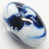 Handmade Lampwork Beads, Oval 