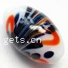 Handmade Lampwork Beads, Oval 