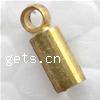 Brass End Cap, Tube, plated Approx 1mm 