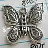 Zinc Alloy Animal Pendants, Butterfly, plated lead & nickel free Approx 